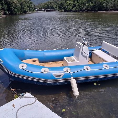 Casa A Beira Do Rio Jaguareguava Na Mata Atlantica Em Bertioga Spヴィラ エクステリア 写真